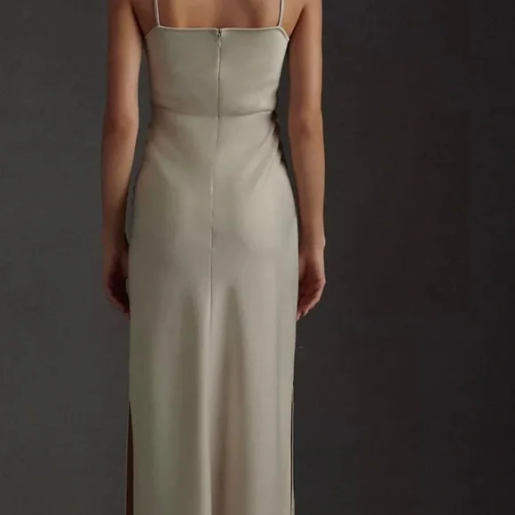 Cali Satin Charmeuse Midi Dress - Picture 2 of 9